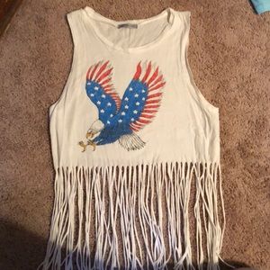 Fringe tank top